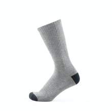 Load image into Gallery viewer, pure cotton sport grey dark grey socks
